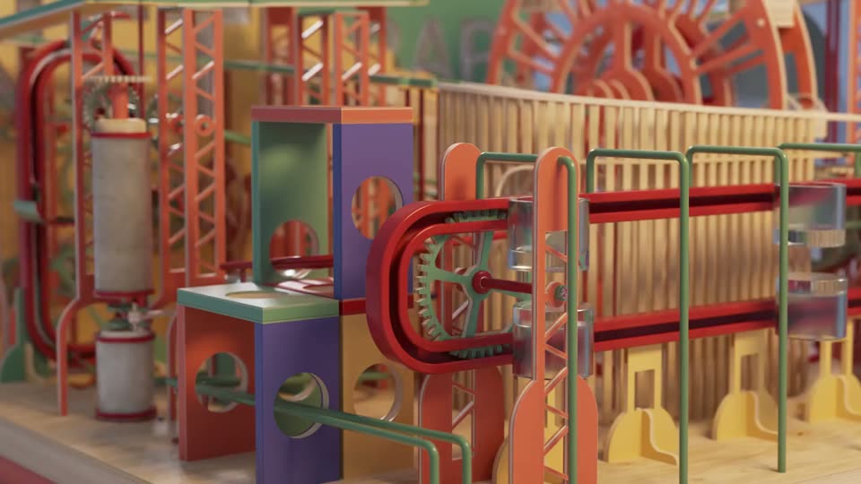 NFT Crap Machine — mechanical 3D contraption